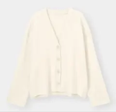 新品 GU スムースボクシーカーディガン XL