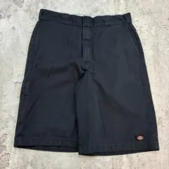 Dickies　Loose Fit　膝丈　W35　ブラック　古着　メンズ　ワークのサムネイル