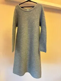 （美品）NOLLEY'S light グレー ニットワンピース M