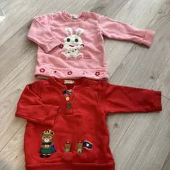 ミキハウス　トレーナー2枚セット　90