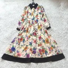 極美品✨エミリアウィズ　ボタニカルロングワンピース　くるみボタン 極美品✨エミリアウィズ ボタニカルロングワンピース くるみボタン