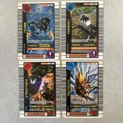 ムシキング 限定デザインわざカード4枚セット