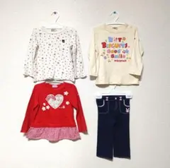 【お買い得】ミキハウス　サイズ90　ベビー服「4点セット」