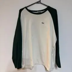 アイボリー×ダークグリーン FREAK'S STORE ロンT