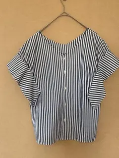 シップス　ストライプ　ブラウス　2way フリルのサムネイル