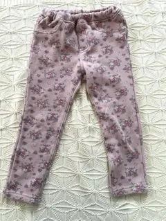 any FAM 花柄 ロングパンツ 100cm　裏起毛　冬