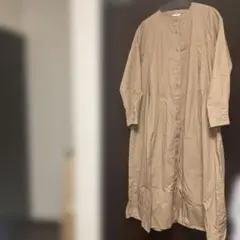 studio CLIP ベージュ シャツワンピース　FREE