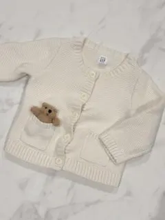 baby GAP アイボリー カーディガン 12-18ヶ月