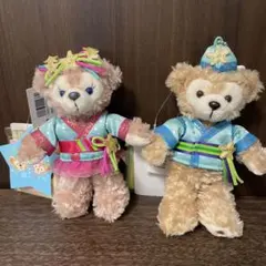 ⭐︎タグ付き！ディズニーシー　ダッフィー　シェリーメイ　ぬいぐるみバッジ　七夕