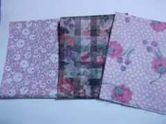 1リバティプリント カットクロス　３種　30×30cm