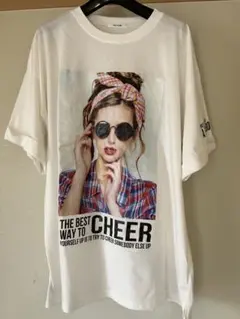 FAVORI フォトプリント オーバーサイズTシャツ ホワイト Mのサムネイル