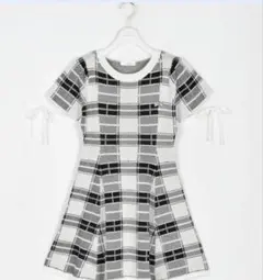 evelyn ワンピース チェックフレアニットOP ワンピース