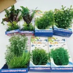 GEX 癒し水景 人工水草 まとめ売り 7点 MIXプランツ ロタラ などのサムネイル