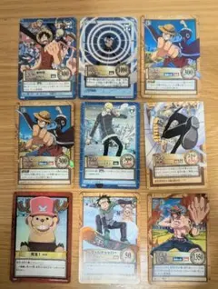 ワンピース カードダス 旧カード 9枚 まとめ売り ルフィ ゾロ サンジ等
