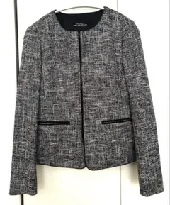 green label relaxingツイードジャケット ブラックホワイト