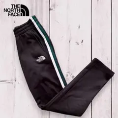 【訳あり】ノースフェイス トラックパンツ ジャージ 黒×白 キッズ150