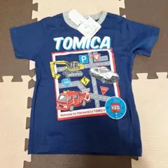 TOMICA 車両イラスト Tシャツ 110サイズ ネイビー