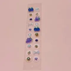 【25】20粒セット　耳ツボジュエリー　かわいい　透明シール　ステンレス製　人気