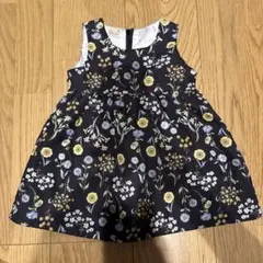 petit main 花柄ワンピース 80