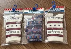 新品　未使用　ダディオダディ　クルーソックス　靴下　16-18㎝　3足セット