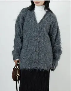 hwyl [ヒュイル] オーバーサイズシャギーニットカーディガン