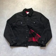 オールドネイビー デニムシェルパ ブラックジャケットフェードショート丈短丈