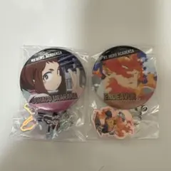 僕のヒーローアカデミア　チャーム付き缶バッジ　麗日お茶子 エンデバー