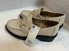 GU ボリュームソール　ビットローファー　ナチュラル