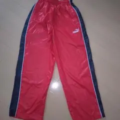 PUMA キッズ ジャージ パンツ レッド
