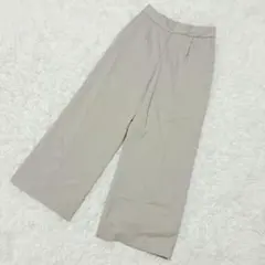 OFUON オフオン ワイドパンツ 36 S ベージュ 美品