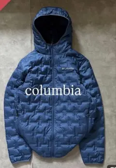 Columbia フード付きダウンジャケット ネイビー