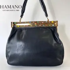 濱野　ハマノ　チェーンバッグ　クラッチバッグ　2way サンピエトロ　リザード 濱野 Hamano ハマノ ハンドバッグ サンピエトロ レザー リザード