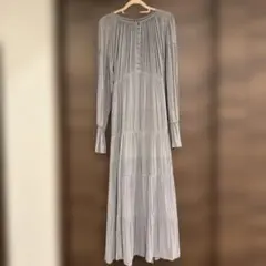 フレイアイディー　シフォンプリーツワンピース　ミント　Sサイズ