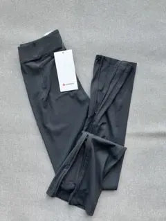 ジッパー付きブラックヨガパンツ xs/4