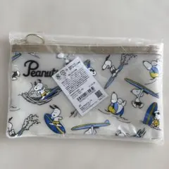 PEANUTS コスメティックポーチＭ　SNOOPY サーフ