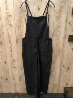 【美品】LUCA/LADY LUCK LUCA ブラックデニムサロペット M