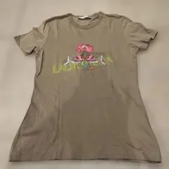 ラルトラモーダ刺繍入りベージュTシャツのサムネイル