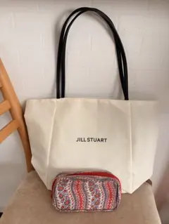 【未使用】JILL STUART 2WAYリバーシブルトートバッグ＆ポーチセット