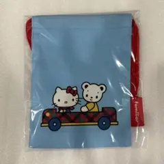 familiar ファミリア ハローキティ ミニ巾着 ブルー