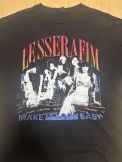 LESSERAFIM Tシャツ＆デニムトートバッグ LE SSERAFIM デニム トートバッグ MD ファンミーティング ペンミ