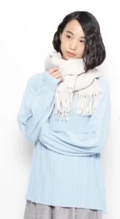 grove プリーツニットプルオーバー　M