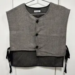 新品♡ Formeque アシンメトリーベスト ブラック