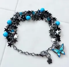 ANNA SUI 星と蝶チャーム ターコイズ ブレスレット アナスイ