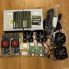 【ジャンク品詰合せ】 PCパーツセット CPU、メモリ多数、ファン、グラボなど