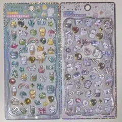 カミオジャパン　ジュエルプチドロップシール　パフィーグリーン　ミルクドロップ