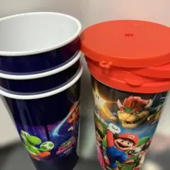 新品】ドリンクカップ ザ・スーパーマリオギャラクシー・ムービー 二つ