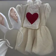 アリス風　白うさぎ　 100サイズ
