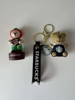 STARBUCKS ストロベリーベア キーホルダー　２点セットのサムネイル