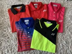 ヨネックス　ポロシャツ　５枚セット バドミントン　テニス　M.Ｓ.SSサイズ