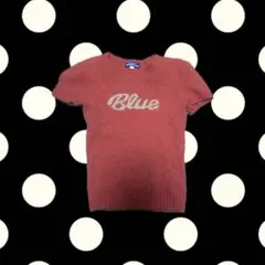 Burberry blue label ニットtシャツ y2kギャルクロップ丈